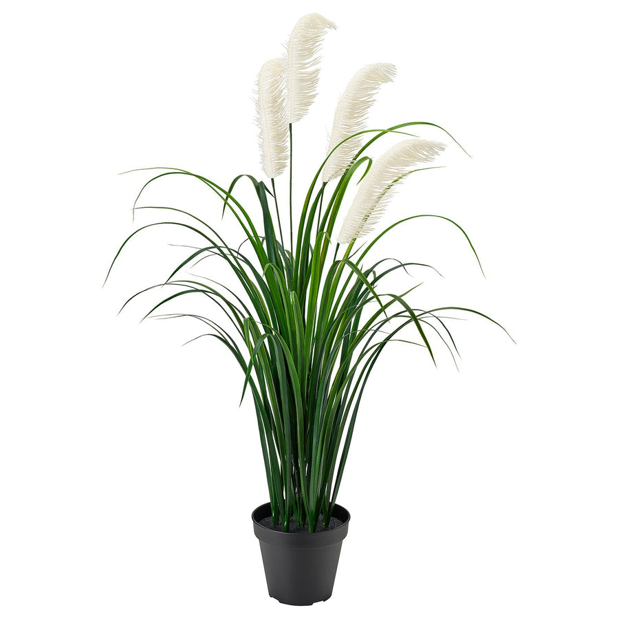 FEJKA artificial potted plant, in/outdoor/grass, 17 cm