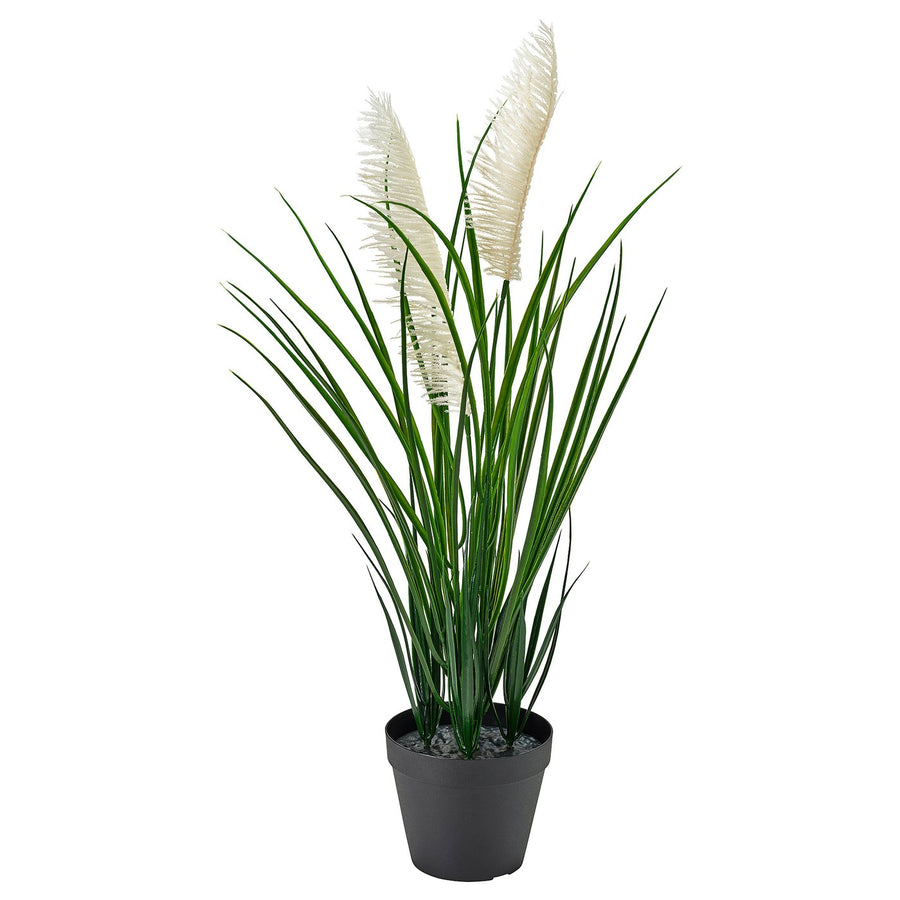 FEJKA artificial potted plant, in/outdoor/grass, 12 cm