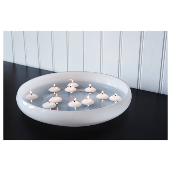 FENOMEN unscented floating candle, Height: 2 cmDiameter: 4 cmDuration: 4 hQuantity/package: 24 pcs.