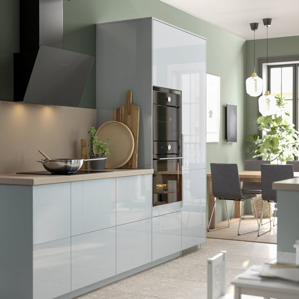 FINSMAKARE wall mounted extractor hood, black, 70 cm