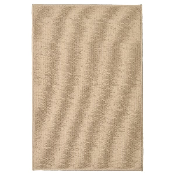 FINTSEN bath mat, beige, 40x60 cm