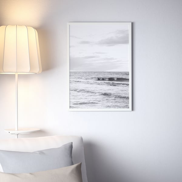 FISKBO frame, white, 50x70 cm