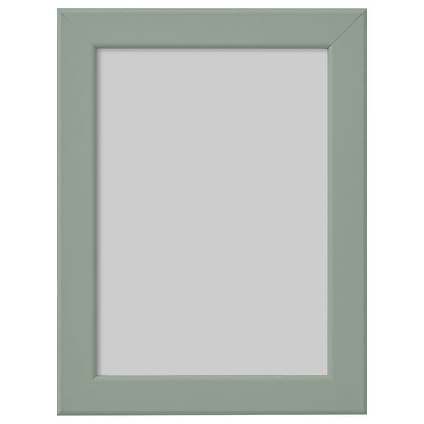 Ikea FISKBO - Frame, light grey-green, 13x18 cm