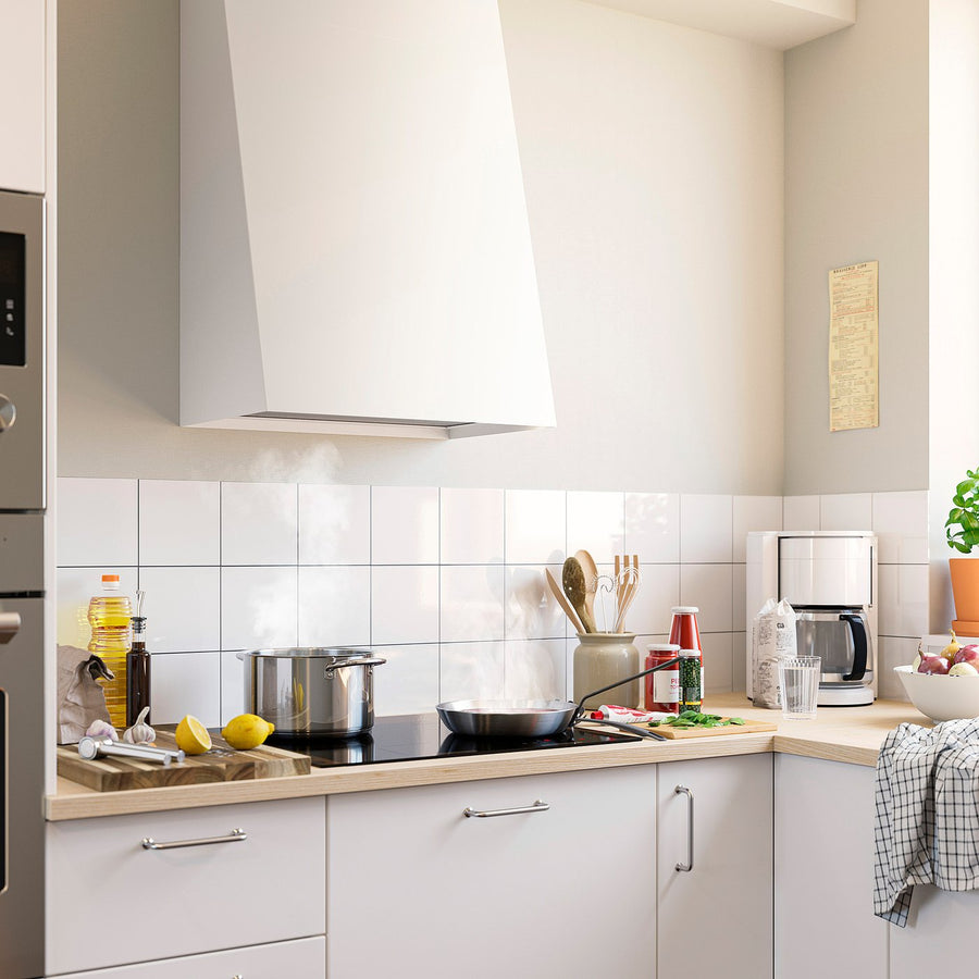 FIVELSBO wall mounted extractor hood, IKEA 300 white, 1.2 mx56.0 cm