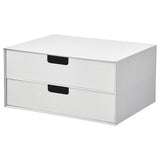 FJÄDERHARV mini chest with 2 drawers, white, 32x25 cm