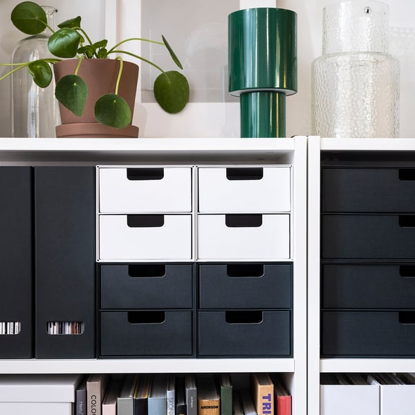 FJÄDERHARV mini chest with 2 drawers, white, 16x25 cm