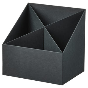FJÄDERHARV desk organiser, anthracite, 16x16 cm