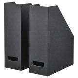 FJÄDERHARV magazine file, anthracite, 10x31x25 cm, 2 pack