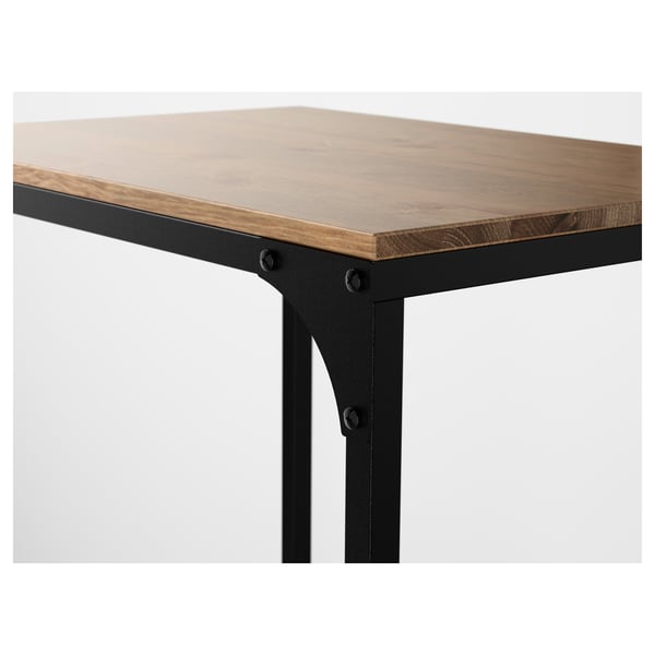 FJÄLLBO shelving unit, black, 51x136 cm