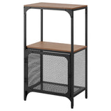 FJÄLLBO shelving unit, black, 51x95 cm