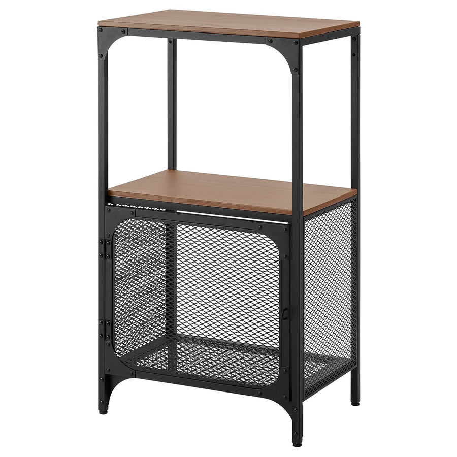 FJÄLLBO shelving unit, black, 51x95 cm
