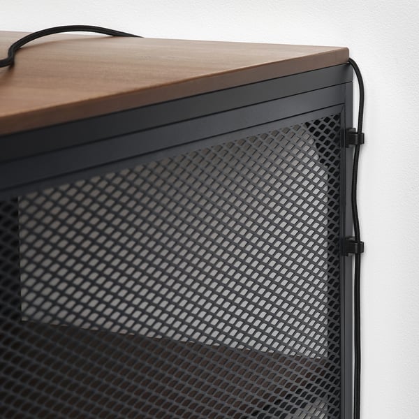 FJÄLLBO desk, black, 140x70 cm