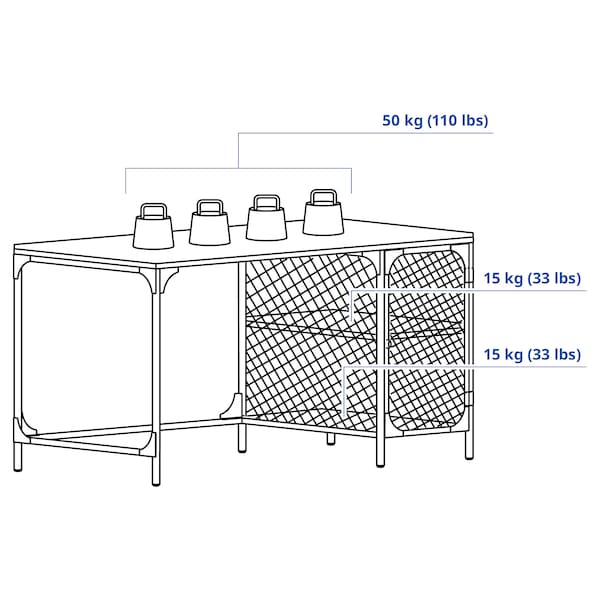 FJÄLLBO desk, black, 140x70 cm