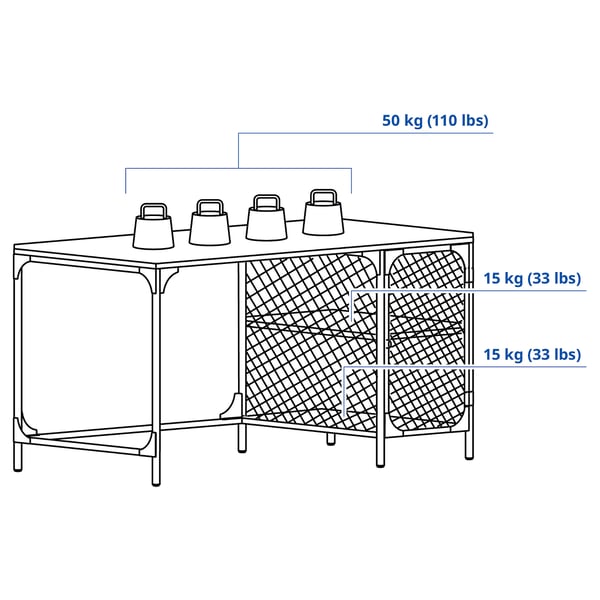 FJÄLLBO desk, black, 140x70 cm
