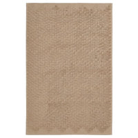 FJÄLLKATTFOT bath mat, beige, 50x80 cm