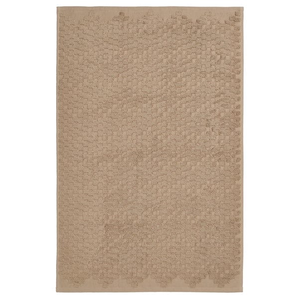 Ikea FJÄLLKATTFOT - Bath mat, beige, 50x80 cm