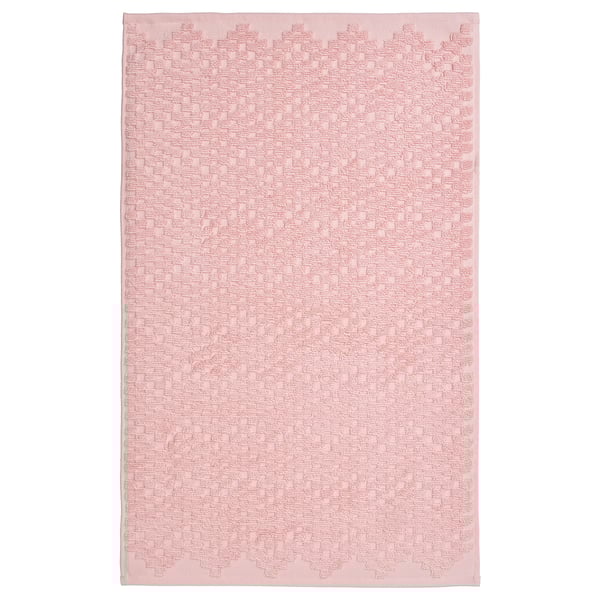 FJÄLLKATTFOT bath mat, pale pink, 50x80 cm