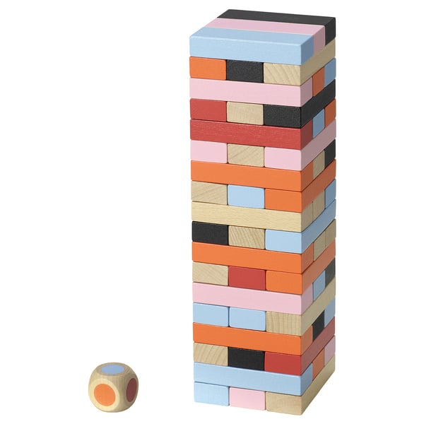 FJÄLLVRÅK stacking game, 54 pack
