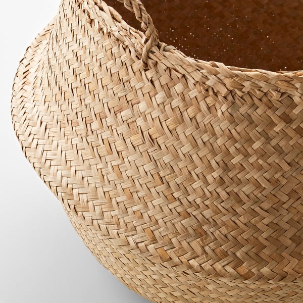 FLÅDIS basket, seagrass, 25 cm