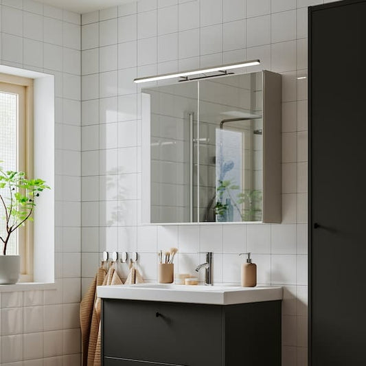 Ikea FLASKPOST - LED cabinet/wall lighting, chrome,82 cm