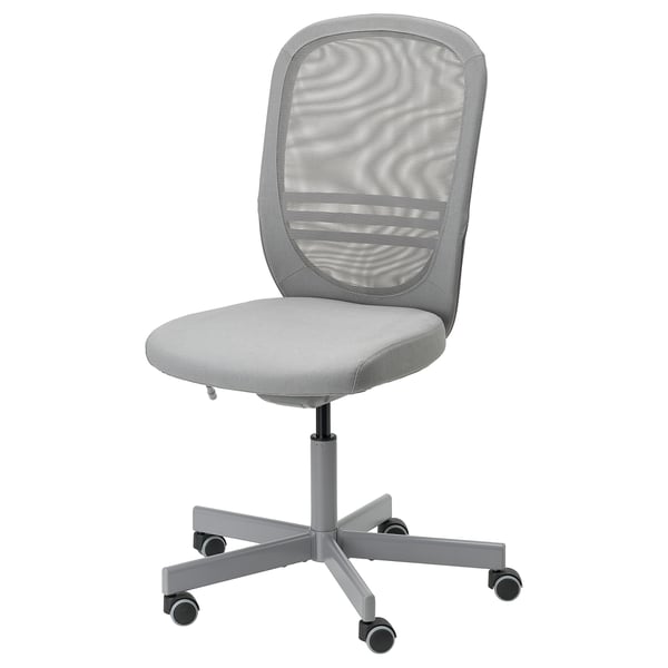 FLINTAN office chair, Diseröd grey, 46x114x71 cm