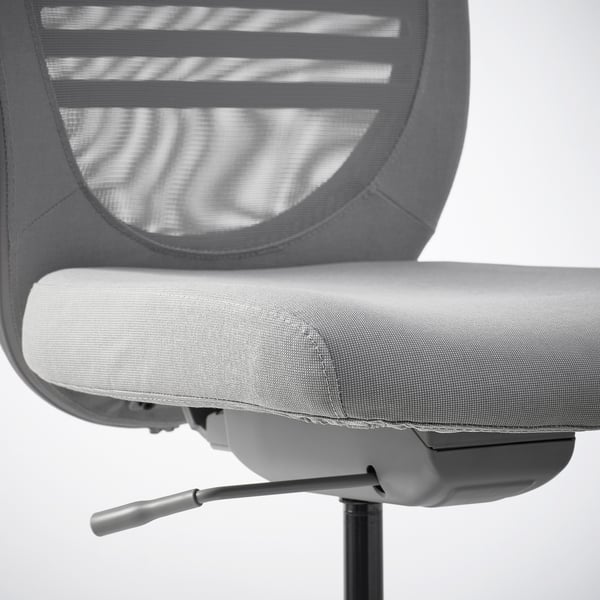 FLINTAN office chair, Diseröd grey, 46x114x71 cm