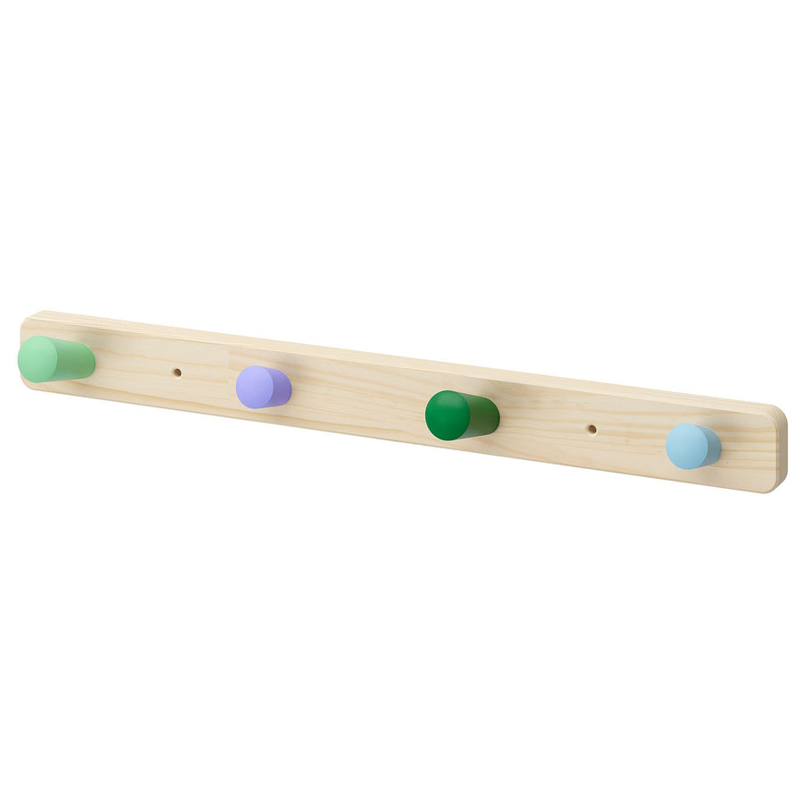 FLISAT knob rack with 4 knobs, 47x4.5 cm