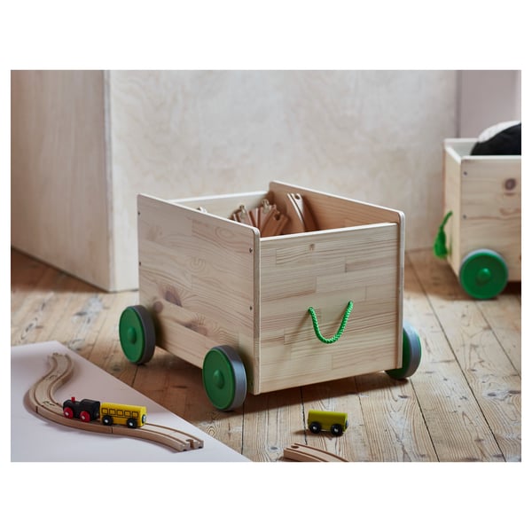 FLISAT toy storage with wheels, 44x39 cm