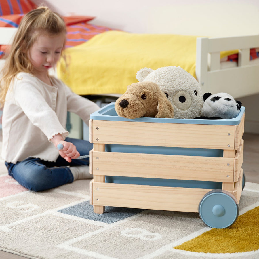 FLISAT toy storage with wheels, 38x43x29 cm