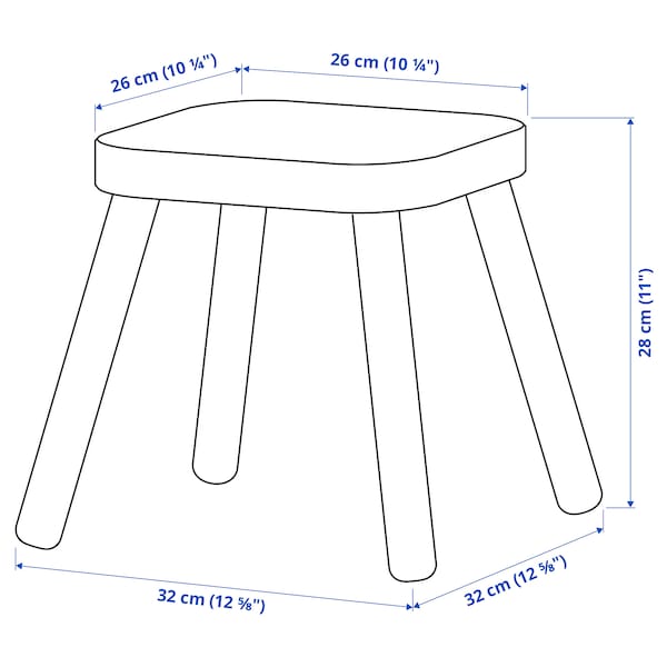 Ikea FLISAT - Stool, pine