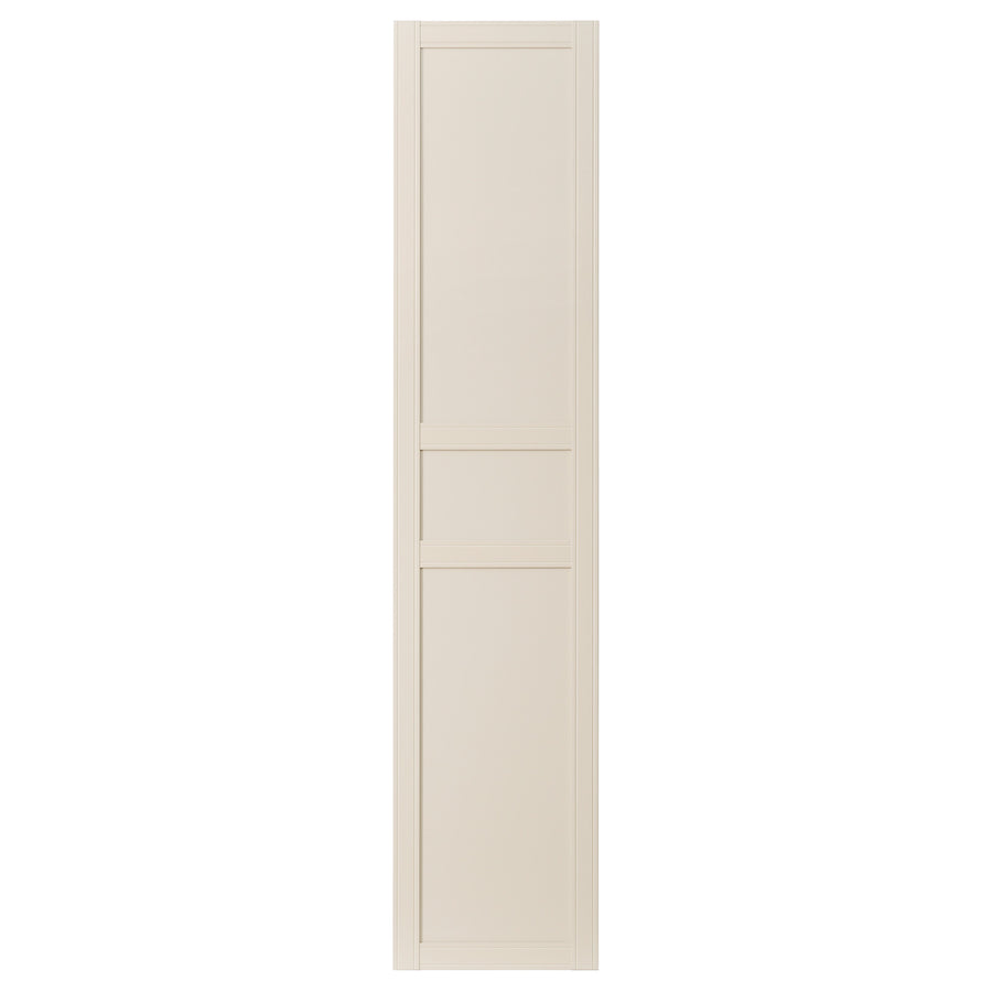 FLISBERGET door with hinges, light beige, 50x195 cm