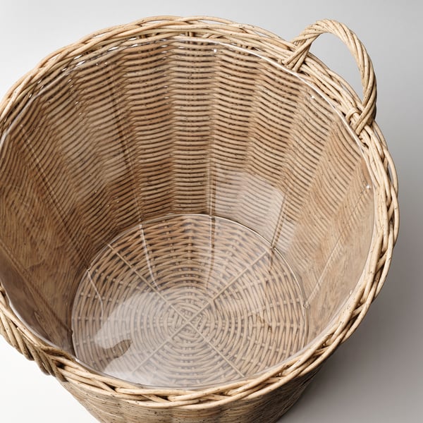 FLODBJÖRK plant pot, in/outdoor light grey-brown, 45 cm