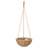 FLODBJÖRK hanging planter, in/outdoor light grey-brown, 27 cm