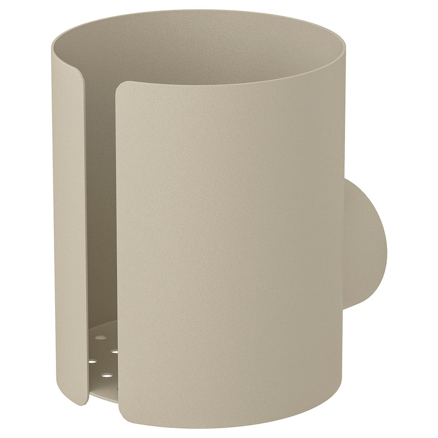 FLORSJÖN soap dispenser holder, beige, 9x11x11 cm
