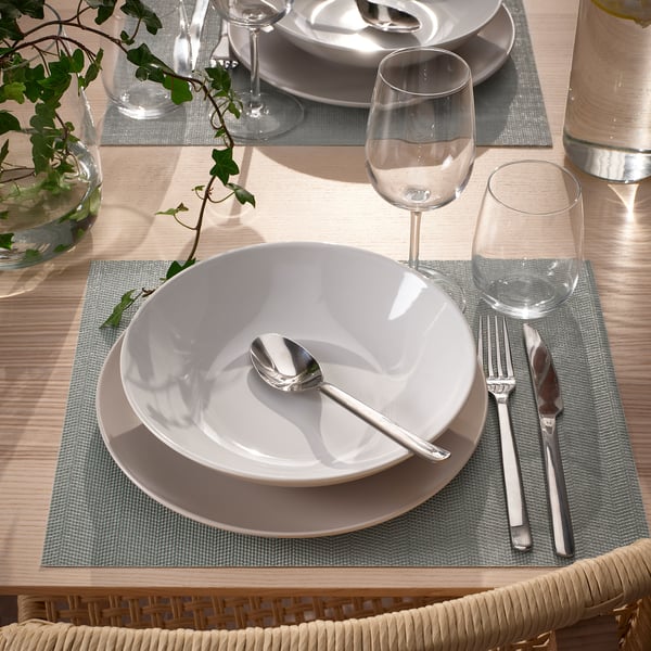 FLYGFISK place mat, light green, 38x30 cm