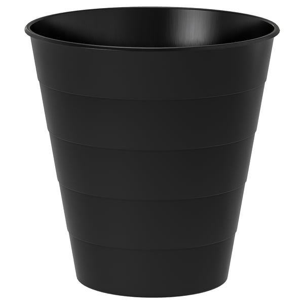 FNISS waste bin, black, 10 l