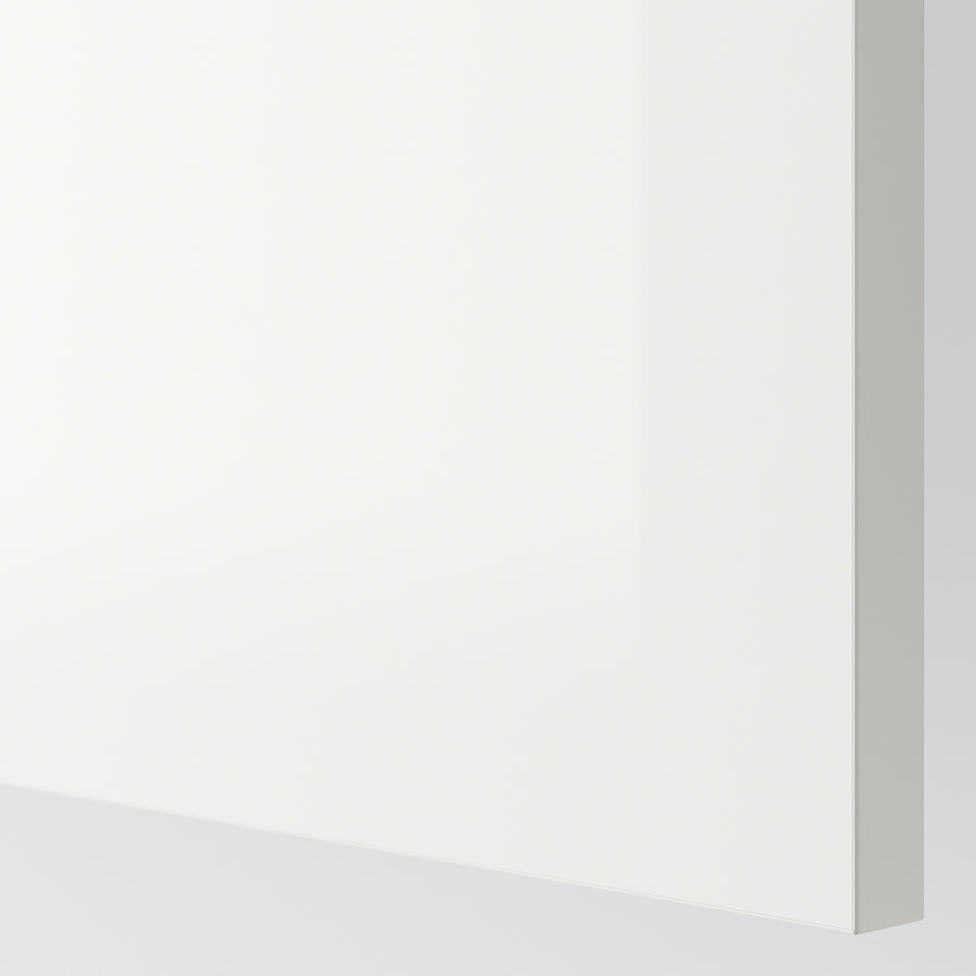 FÖRBÄTTRA cover panel, high-gloss white, 39x106 cm