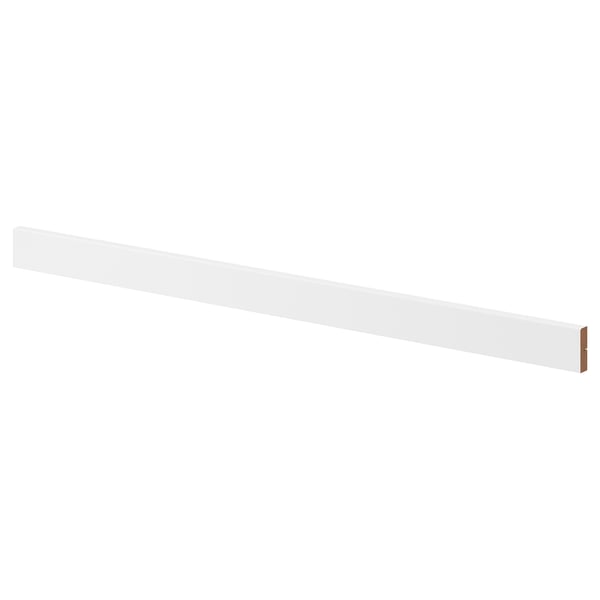 FÖRBÄTTRA rounded deco strip/moulding, matt white, 221 cm