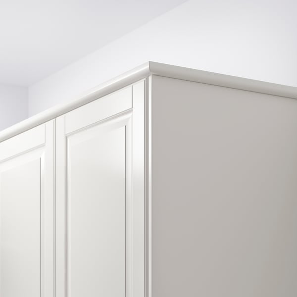 FÖRBÄTTRA rounded deco strip/moulding, off-white, 221 cm