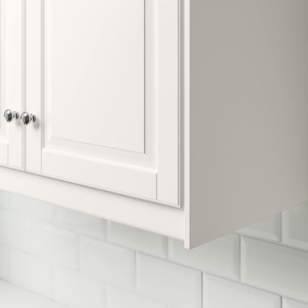 FÖRBÄTTRA rounded deco strip/moulding, off-white, 221 cm