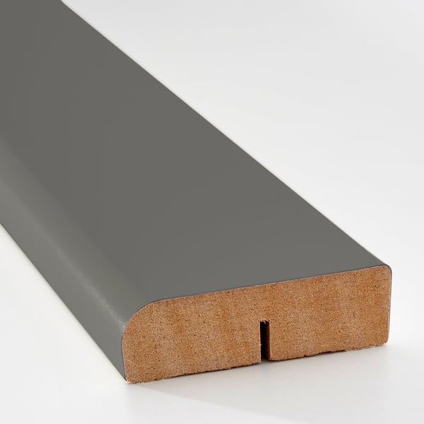 FÖRBÄTTRA rounded deco strip/moulding, dark grey, 221 cm