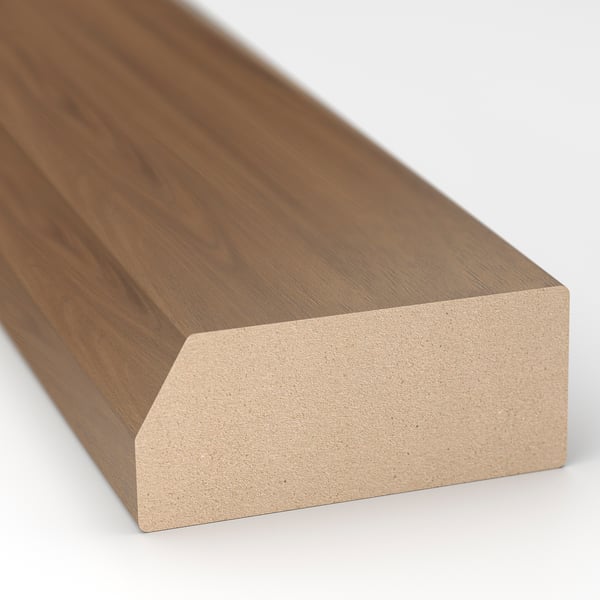 FÖRBÄTTRA deco strip, brown walnut effect, 221 cm