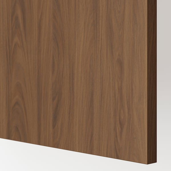 FÖRBÄTTRA cover panel, brown walnut effect, 39x103 cm