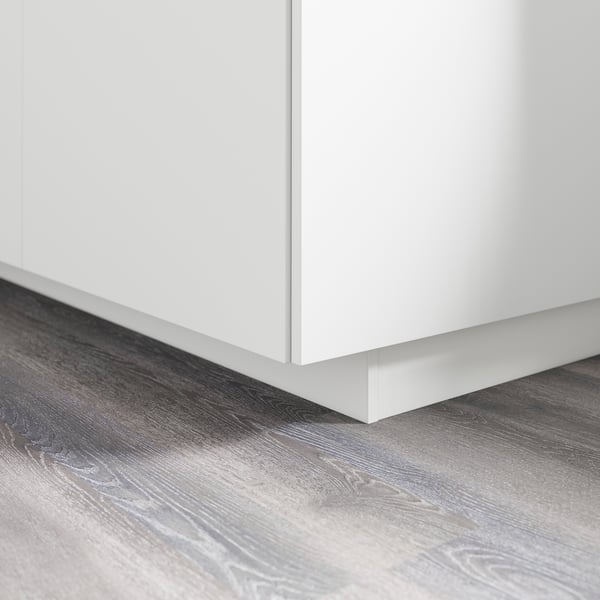 FÖRBÄTTRA plinth, matt white, 220x8 cm