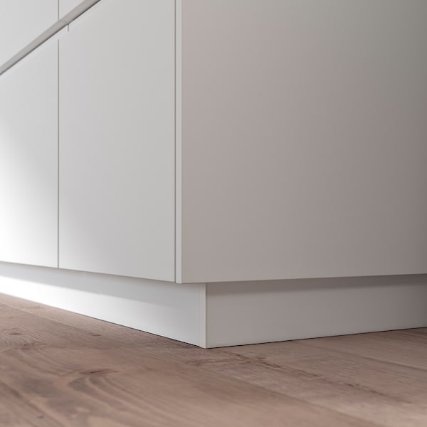 FÖRBÄTTRA plinth, matt white, 220x8 cm
