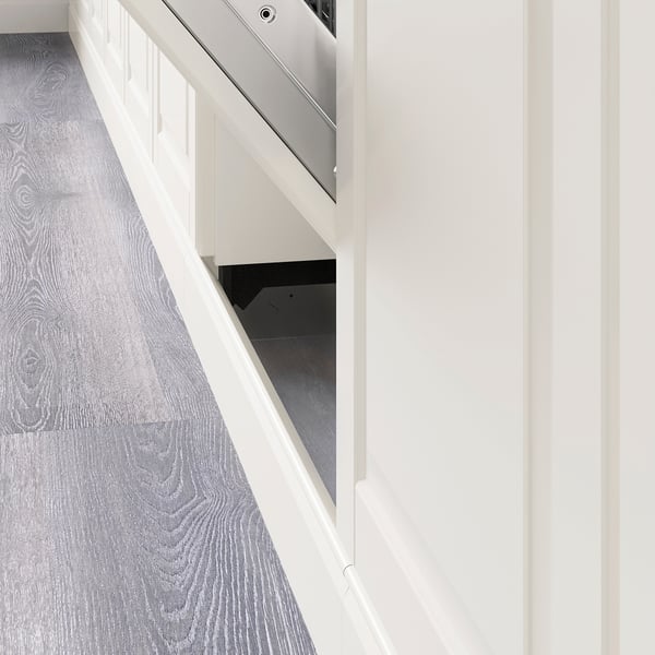 FÖRBÄTTRA decorative plinth for dishwasher, off-white, 66x8 cm