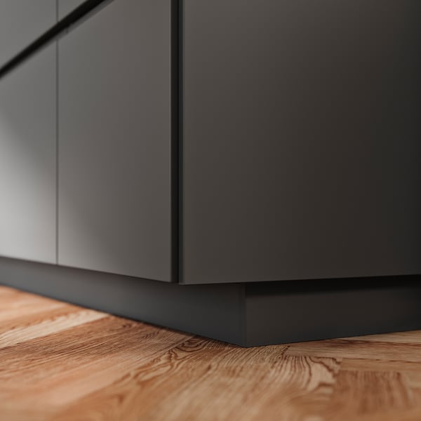 FÖRBÄTTRA plinth, dark grey, 220x8 cm