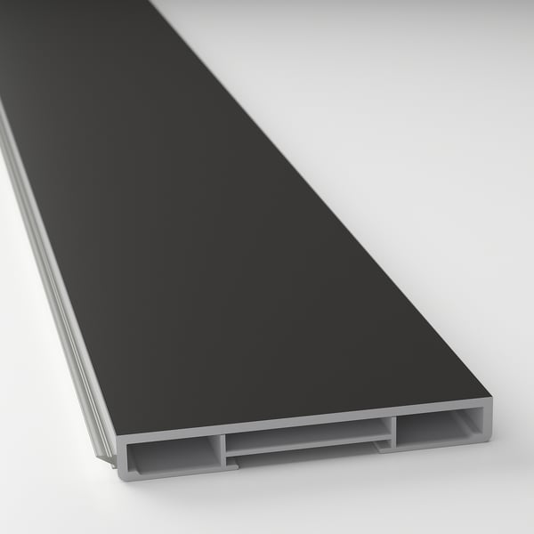 FÖRBÄTTRA plinth, matt anthracite, 220x8 cm