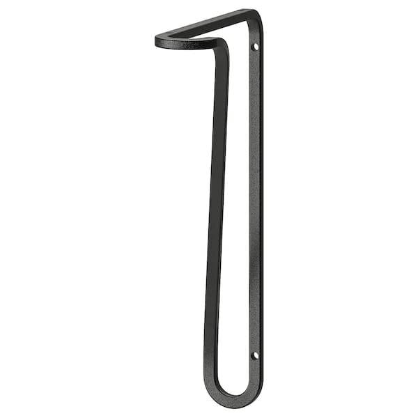 FÖRLÄGGARE bracket, black, 18x25 cm