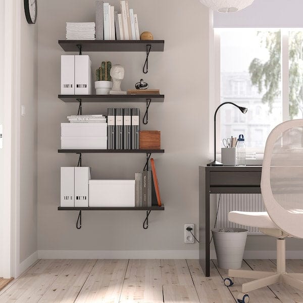 Ikea FÖRLÄGGARE - Bracket, black, 18x25 cm